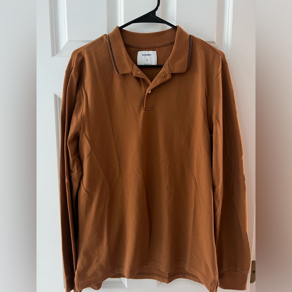Men’s Old Navy, Long Sleeve Polo, Medium